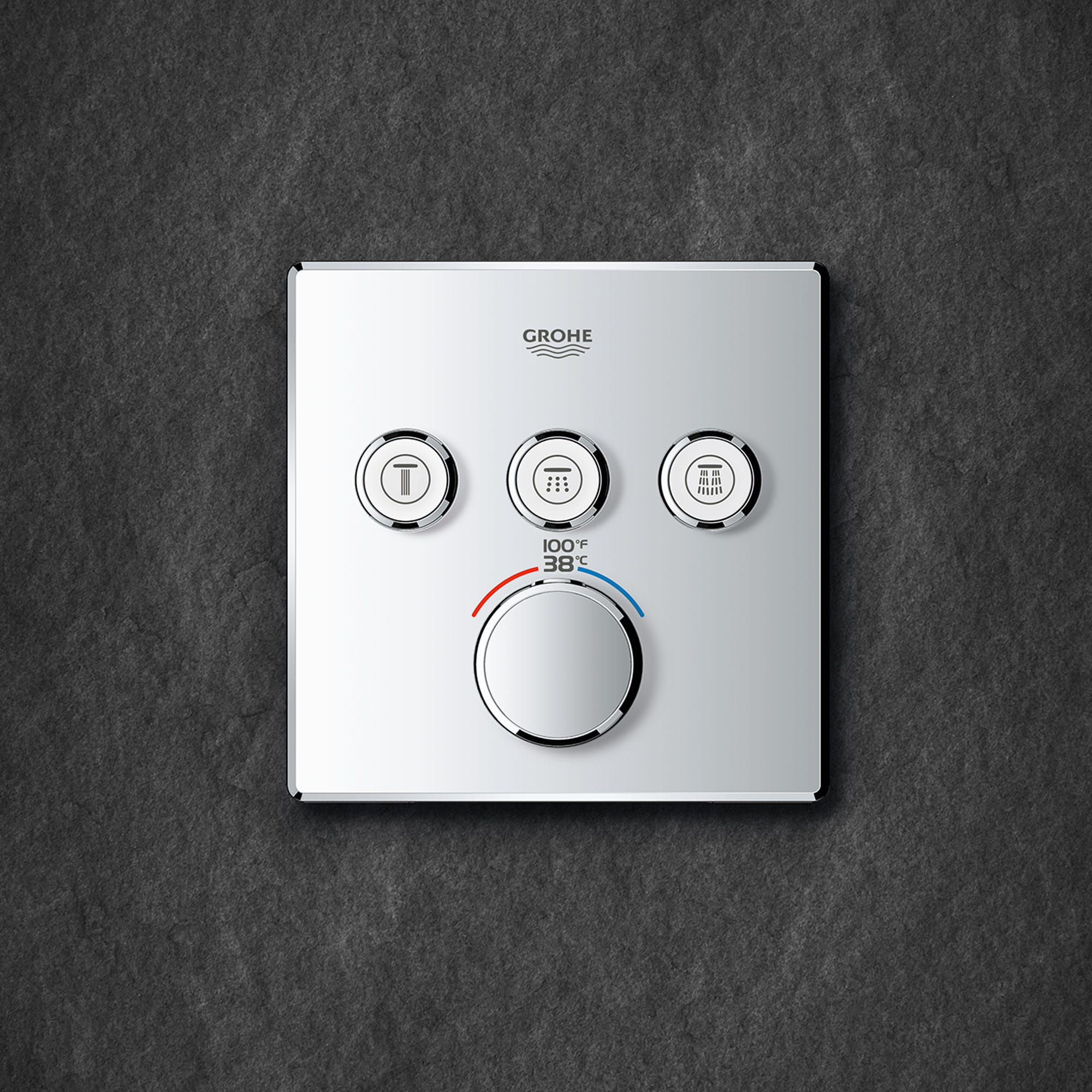 Triple Function Thermostatic Valve Trim